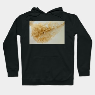 Skeleton Leaf Print in Gold Hoodie